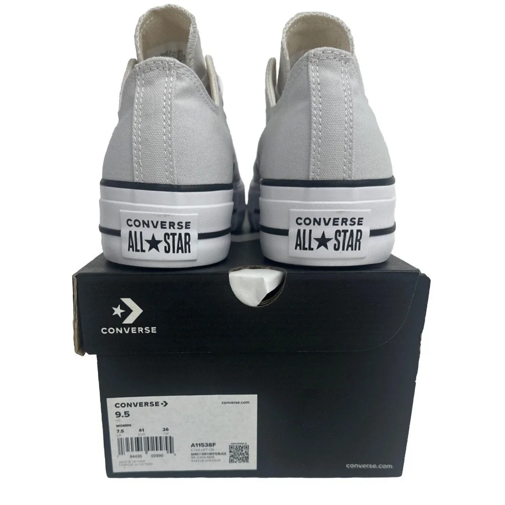 Converse Women's Chuck‎ Taylor All Star Lift Low  Platform Sneakers Size 9.5 New - Picture 8 of 12